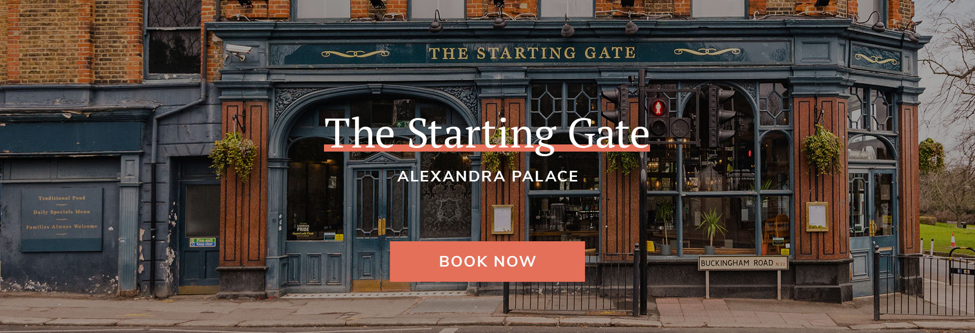 Enjoy a meal at your local pub at The Starting Gate in Wood Green